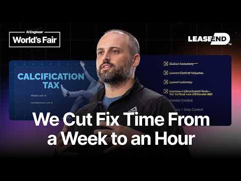 Your fine-tuned model is tech debt: one team's $12M lesson video thumbnail