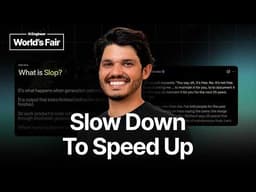 AI makes output cheap; review discipline decides whether you ship slop. video thumbnail