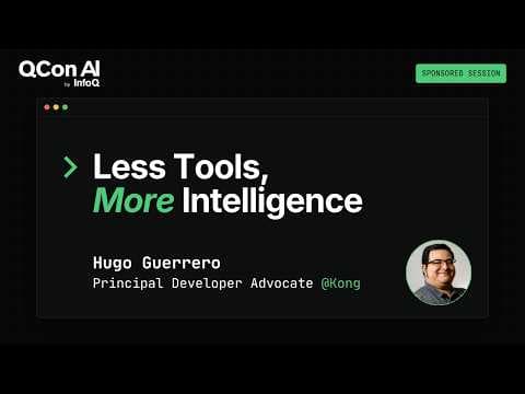 Context Bloat Will Drain Your AI Budget—Fix It with Just-in-Time Tools video thumbnail