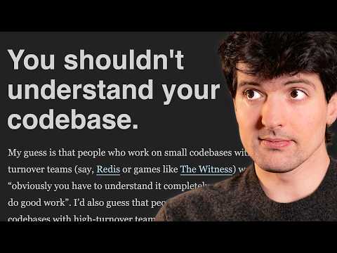 Stop Pretending You Understand. Your Codebase Is Too Big. video thumbnail